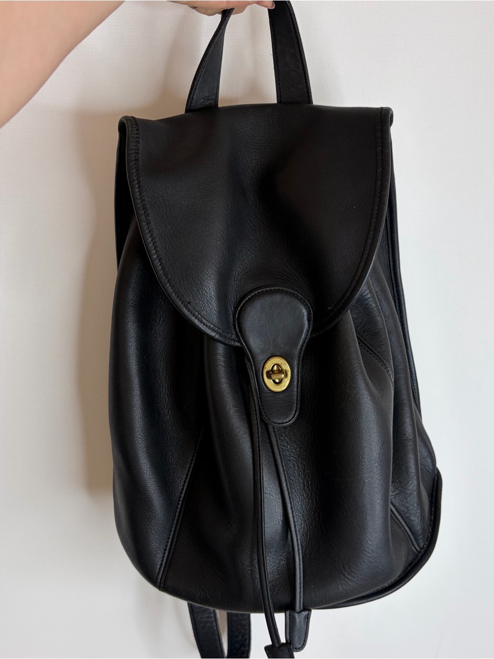 Vintage rare coach black leather backpack - Picture 15 of 15